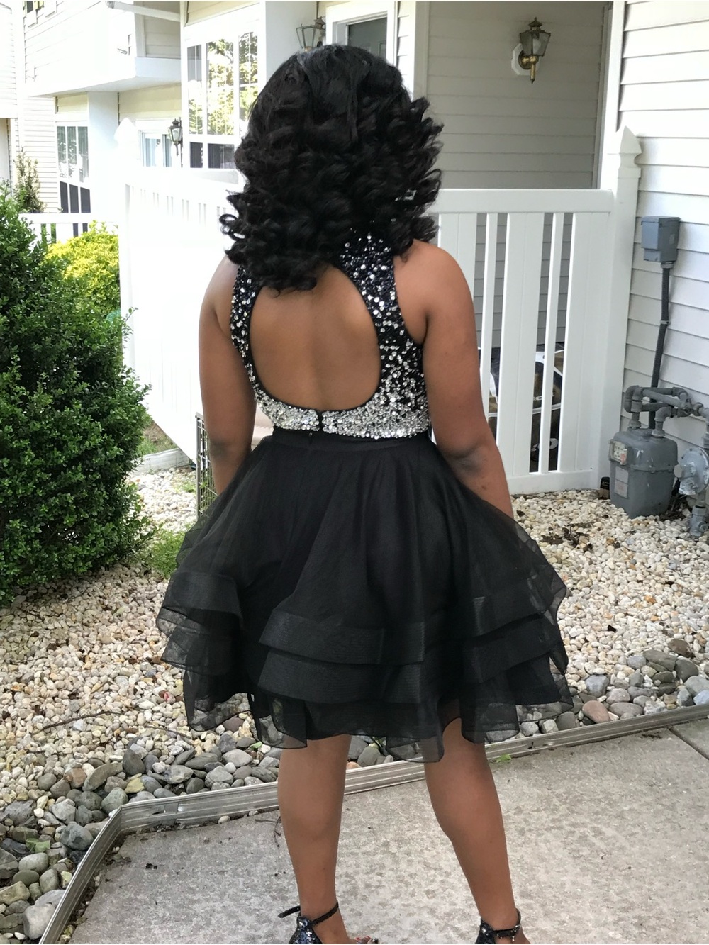 It’s that time of year…Black Sequin & Tulle Party Dress